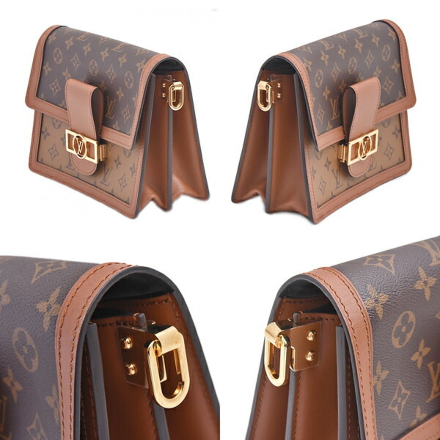 Louis Vuitton Brown Canvas Dauphine Mm