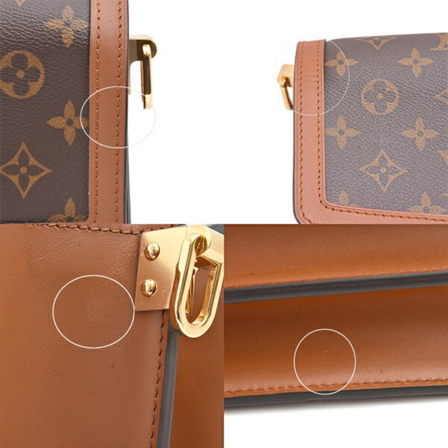 Louis Vuitton Brown Canvas Dauphine Mm