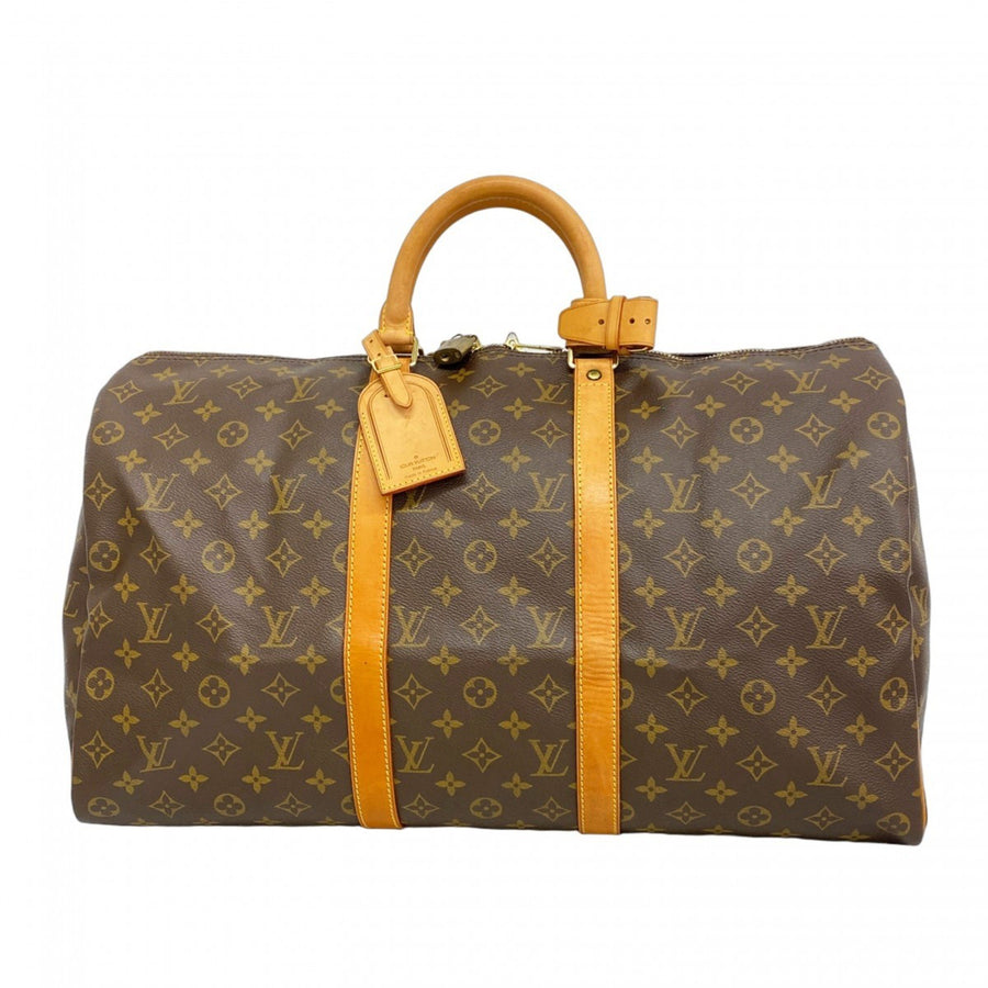 Louis Vuitton Brown Canvas Keepall 50