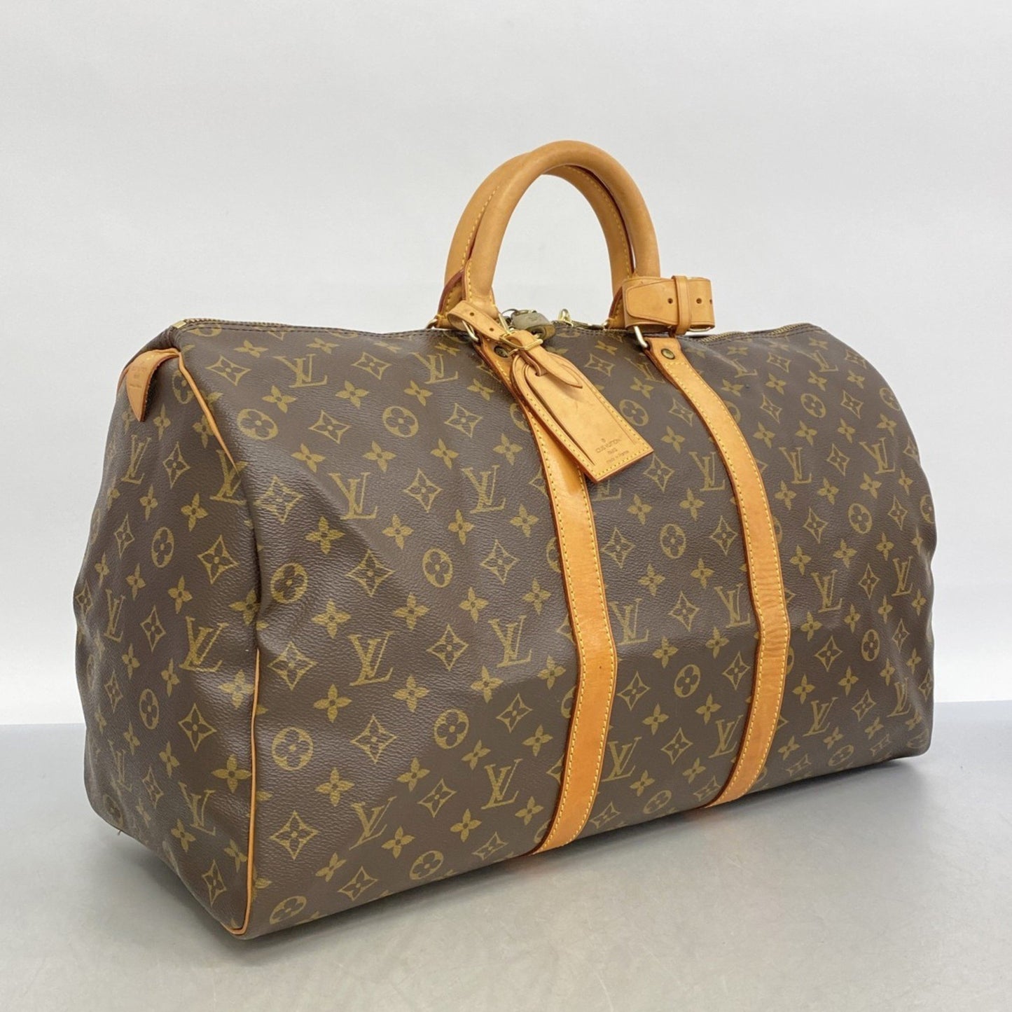 Louis Vuitton Brown Canvas Keepall 50