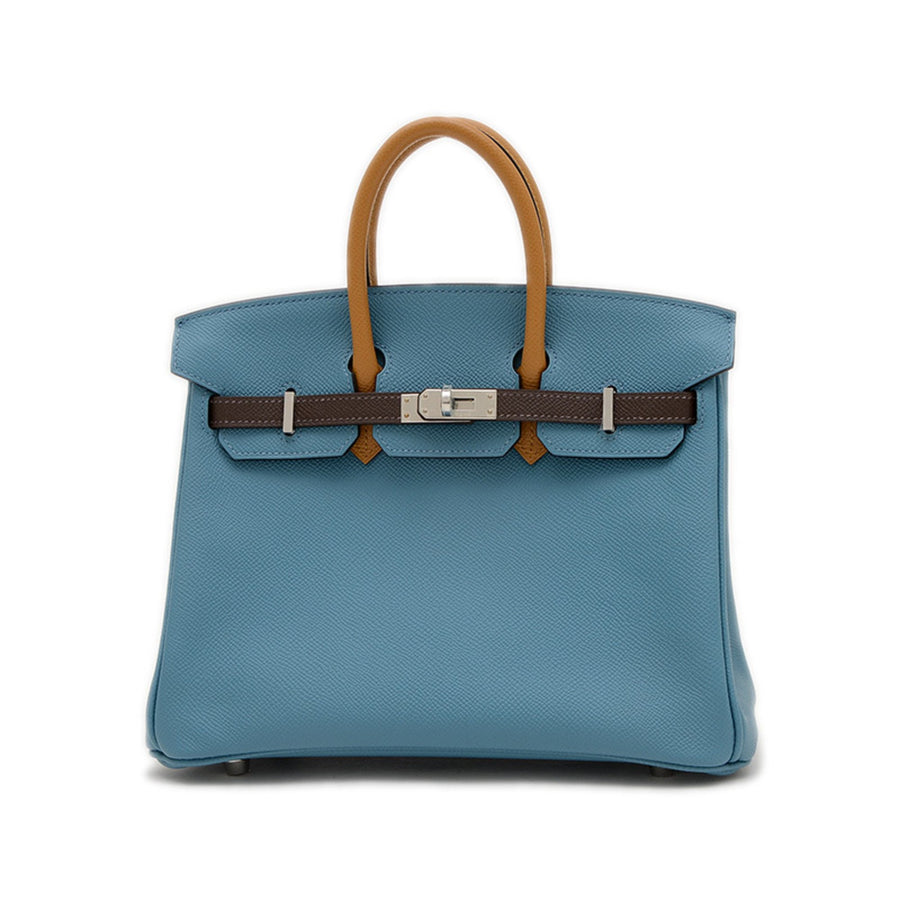 Hermès Blue Leather Birkin 25