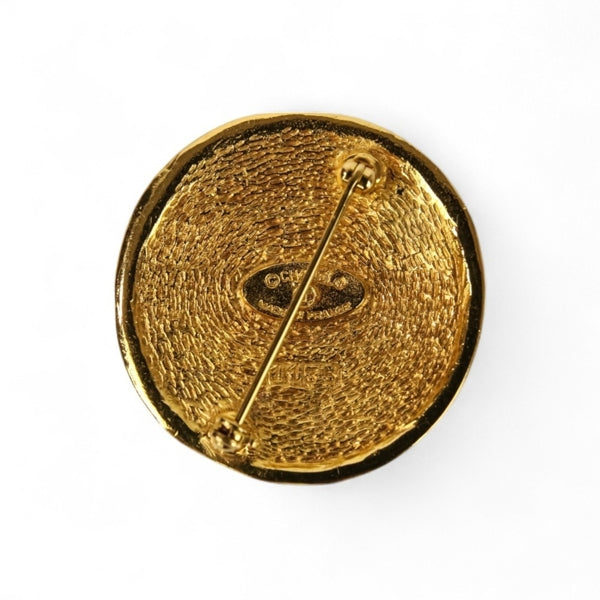 Dior Gold Metal Brooch