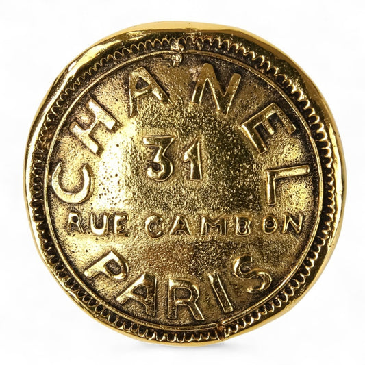 Chanel Gold Gold Plated Cambon