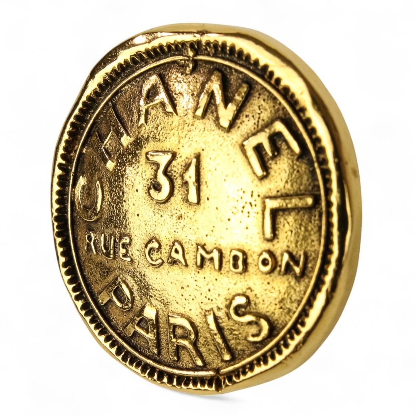 Chanel Gold Gold Plated Cambon