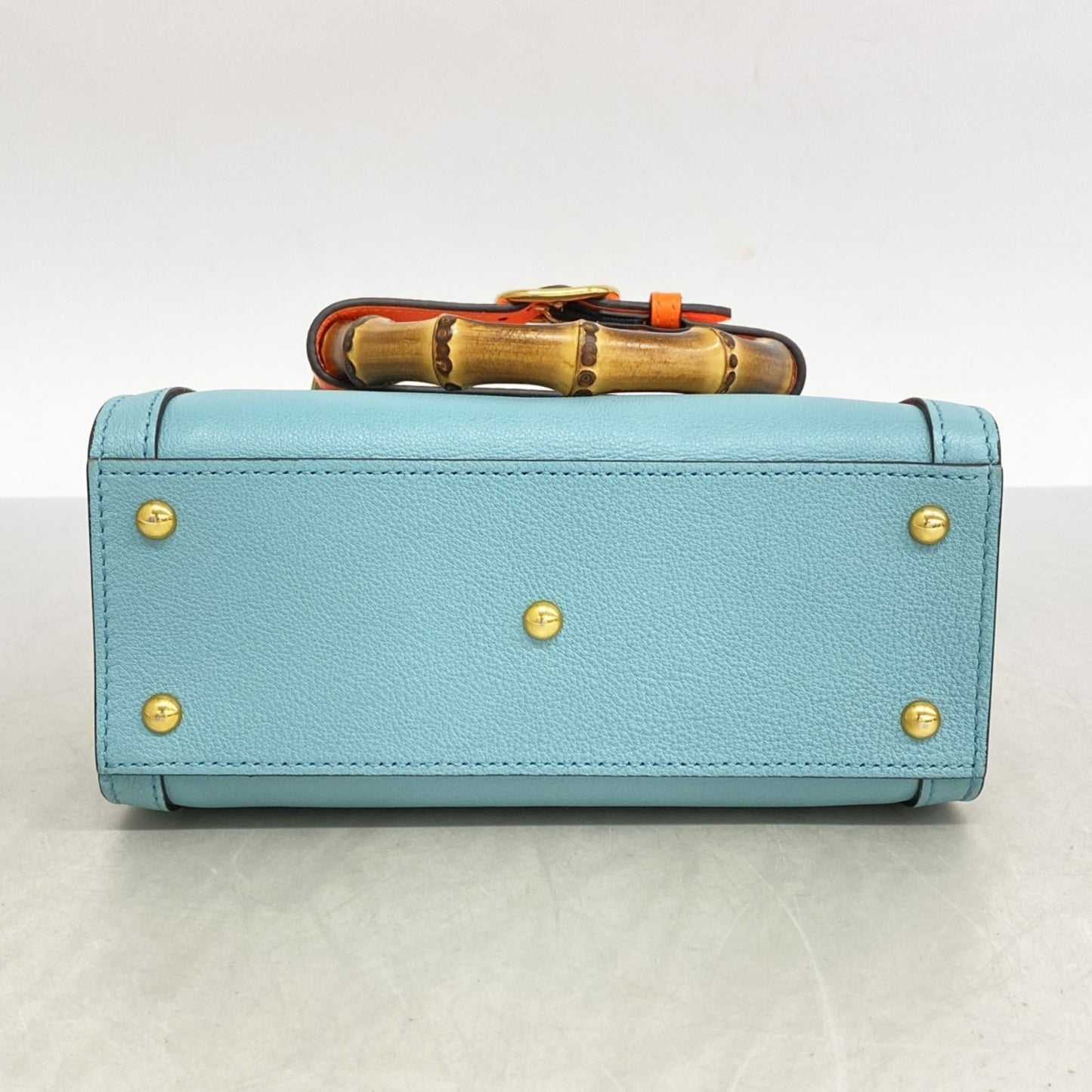 Gucci Blue Leather Diana