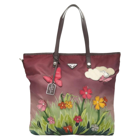 Prada Purple Nylon Tote