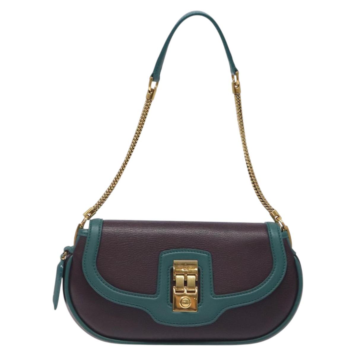 Louis Vuitton Purple Leather Trapezio