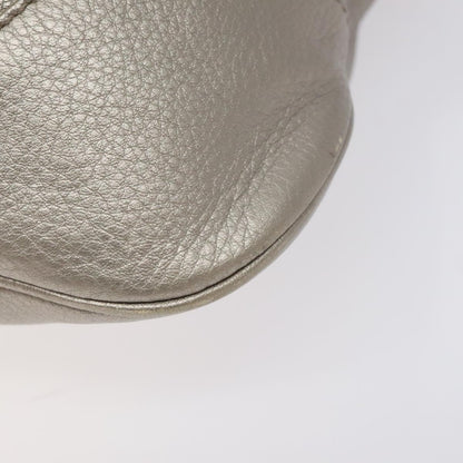Salvatore Ferragamo Silver Leather Gancini