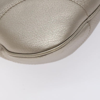 Salvatore Ferragamo Silver Leather Gancini
