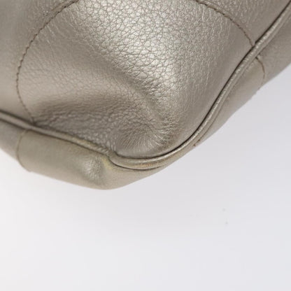 Salvatore Ferragamo Silver Leather Gancini