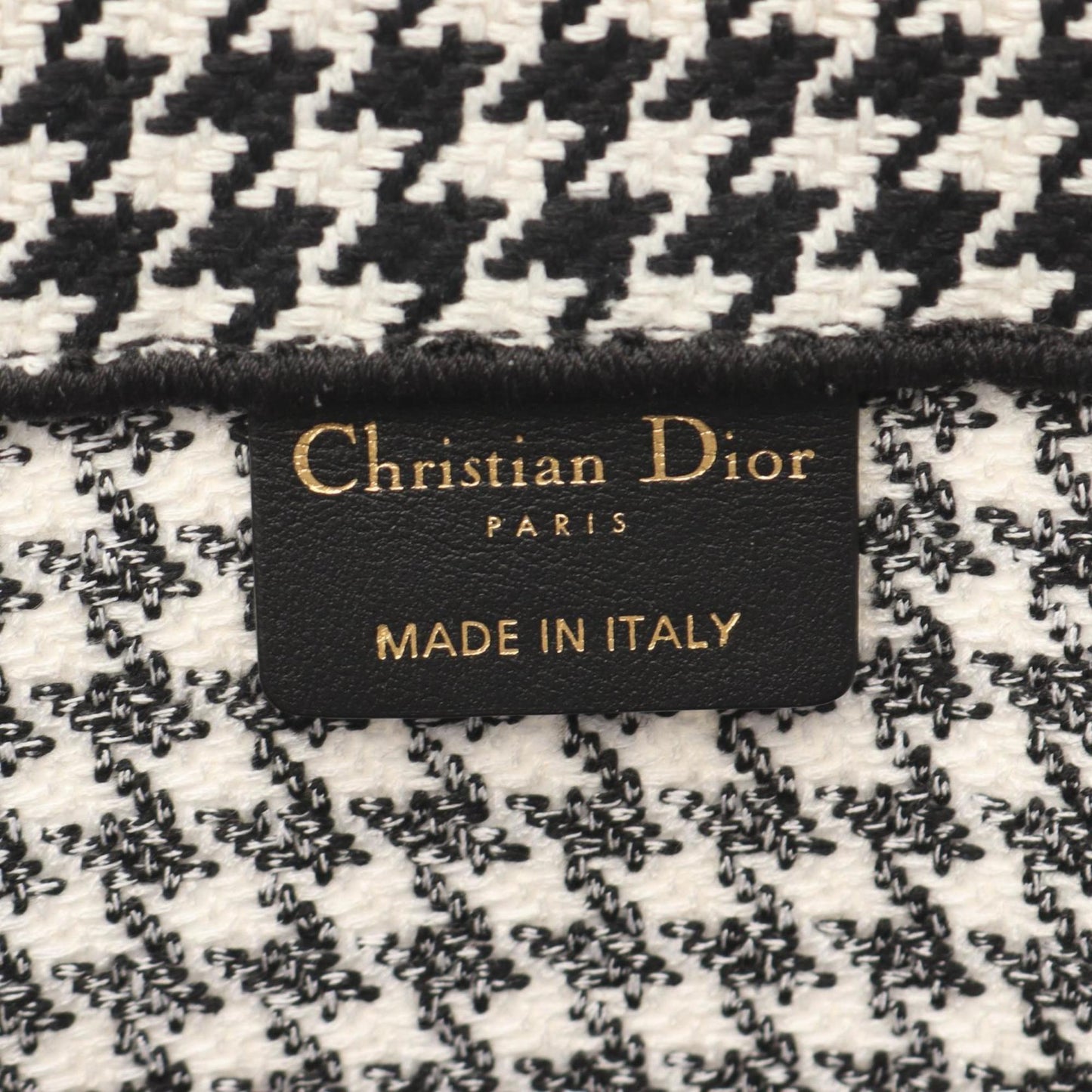 Dior Black Canvas Book Tote
