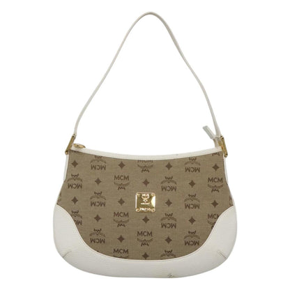 Mcm Brown Canvas Shoulder