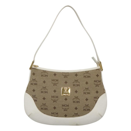 Mcm Brown Canvas Shoulder