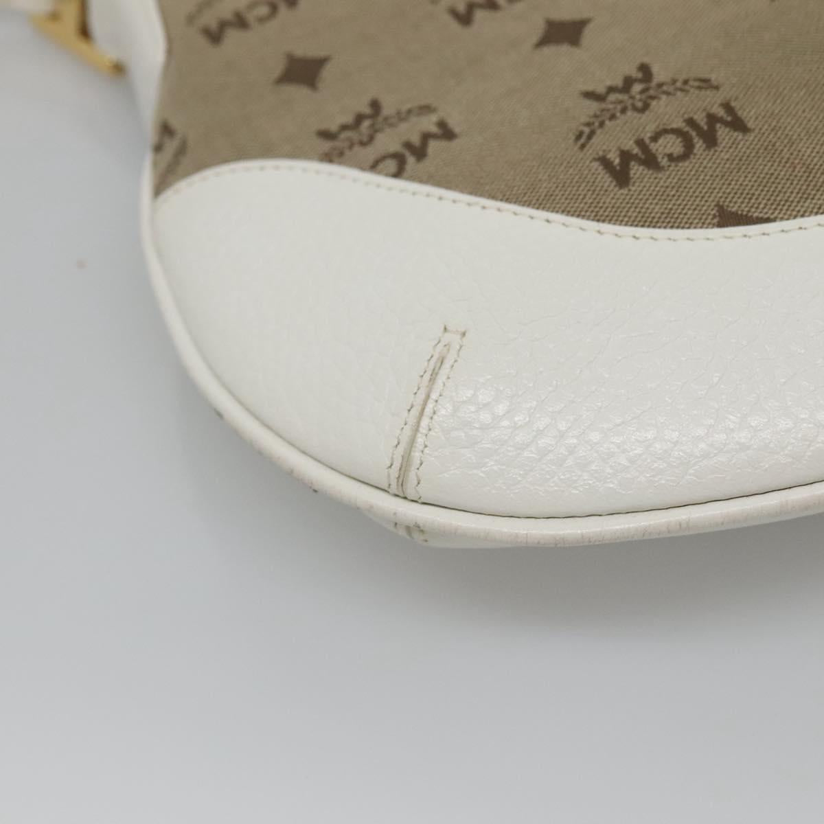 Mcm Brown Canvas Shoulder