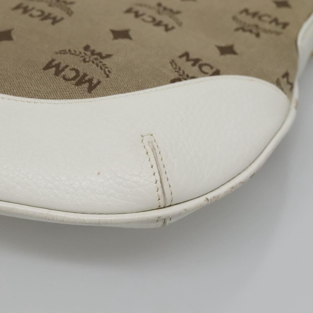Mcm Brown Canvas Shoulder