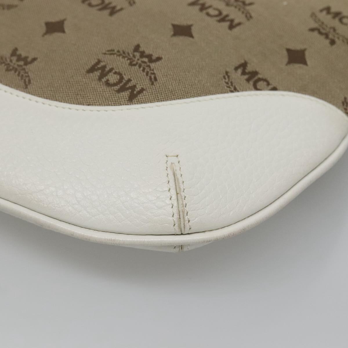 Mcm Brown Canvas Shoulder
