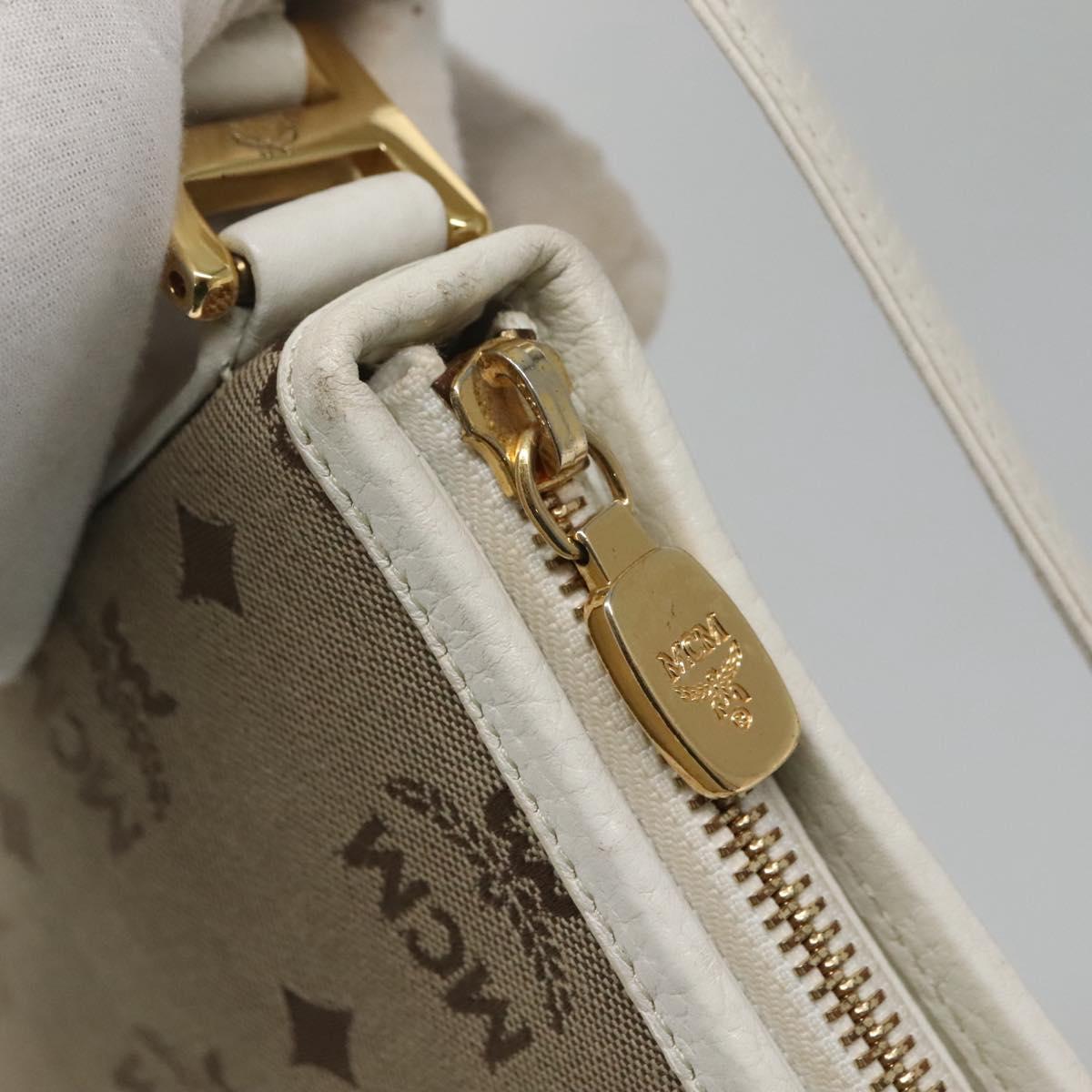 Mcm Brown Canvas Shoulder