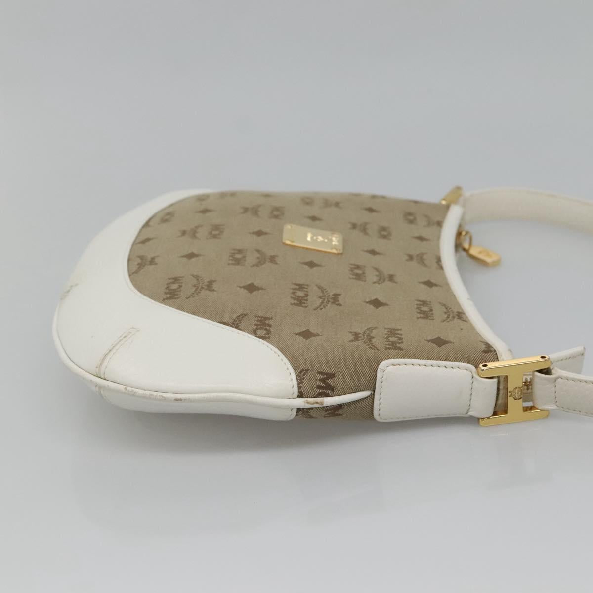 Mcm Brown Canvas Shoulder