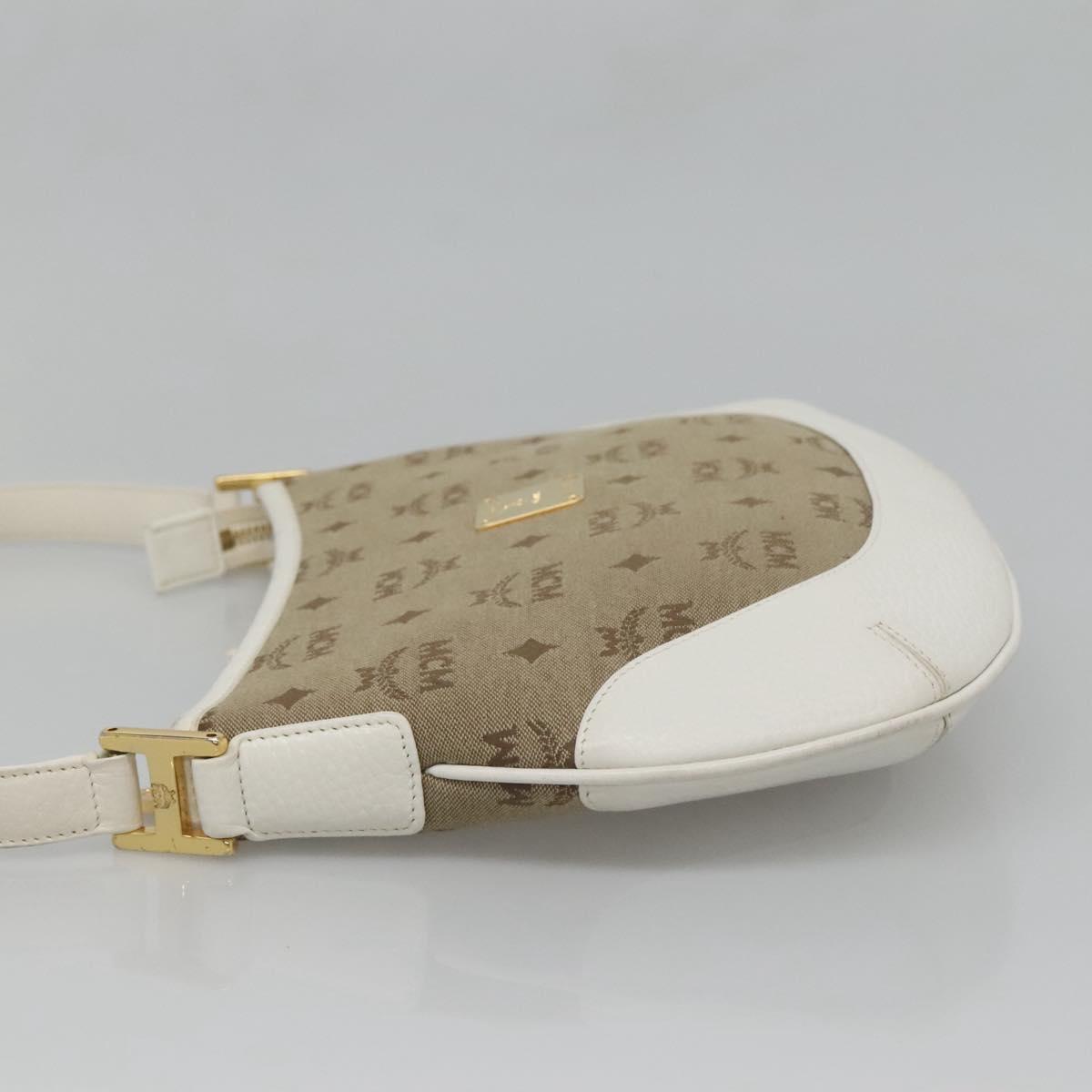 Mcm Brown Canvas Shoulder