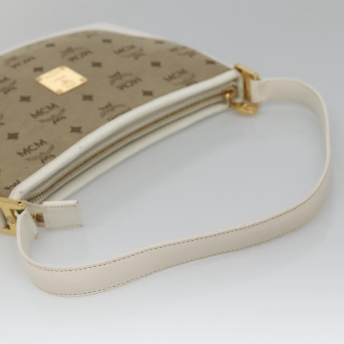 Mcm Brown Canvas Shoulder