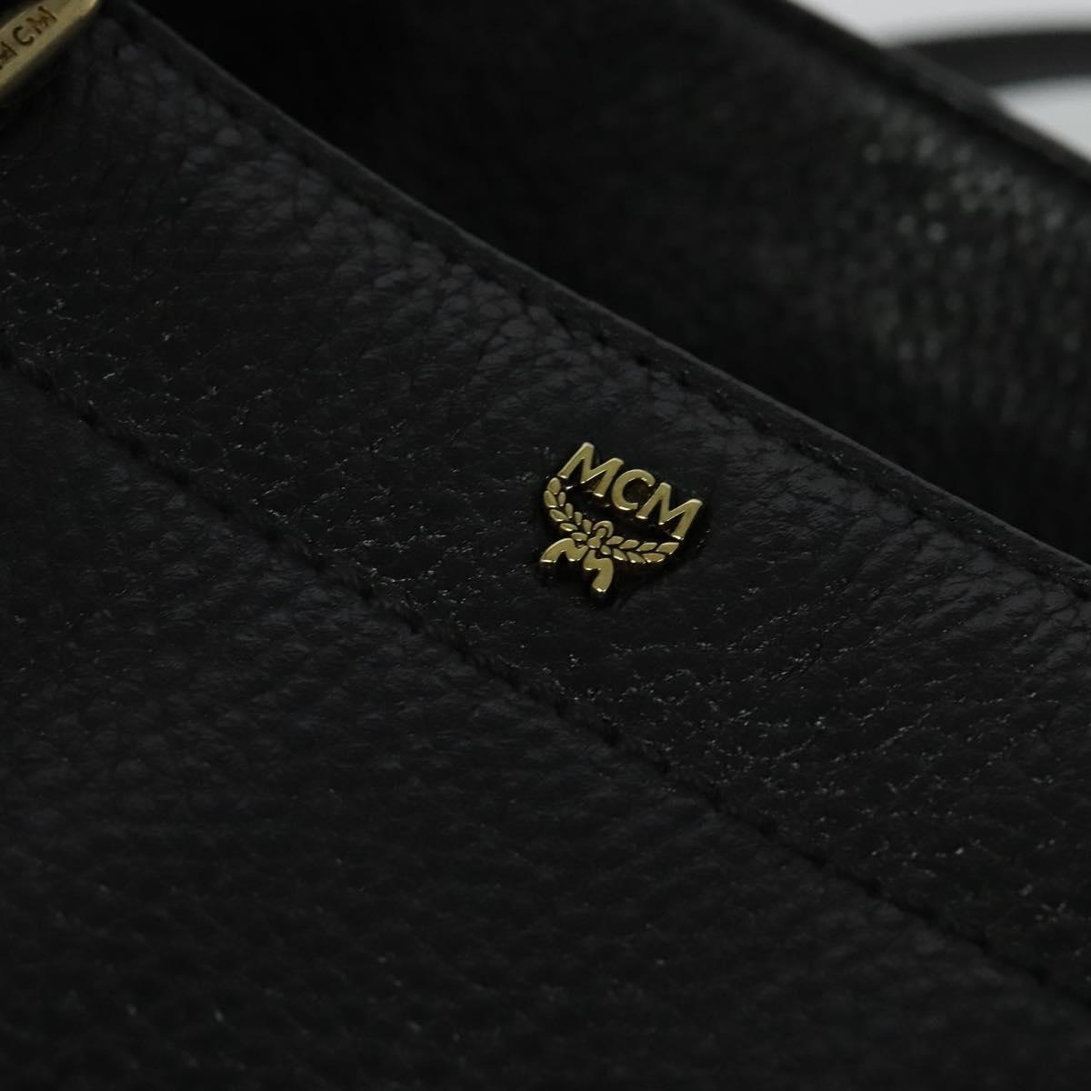 Mcm Black Leather Tote