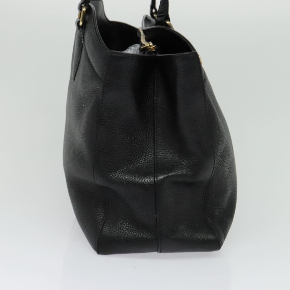 Mcm Black Leather Tote
