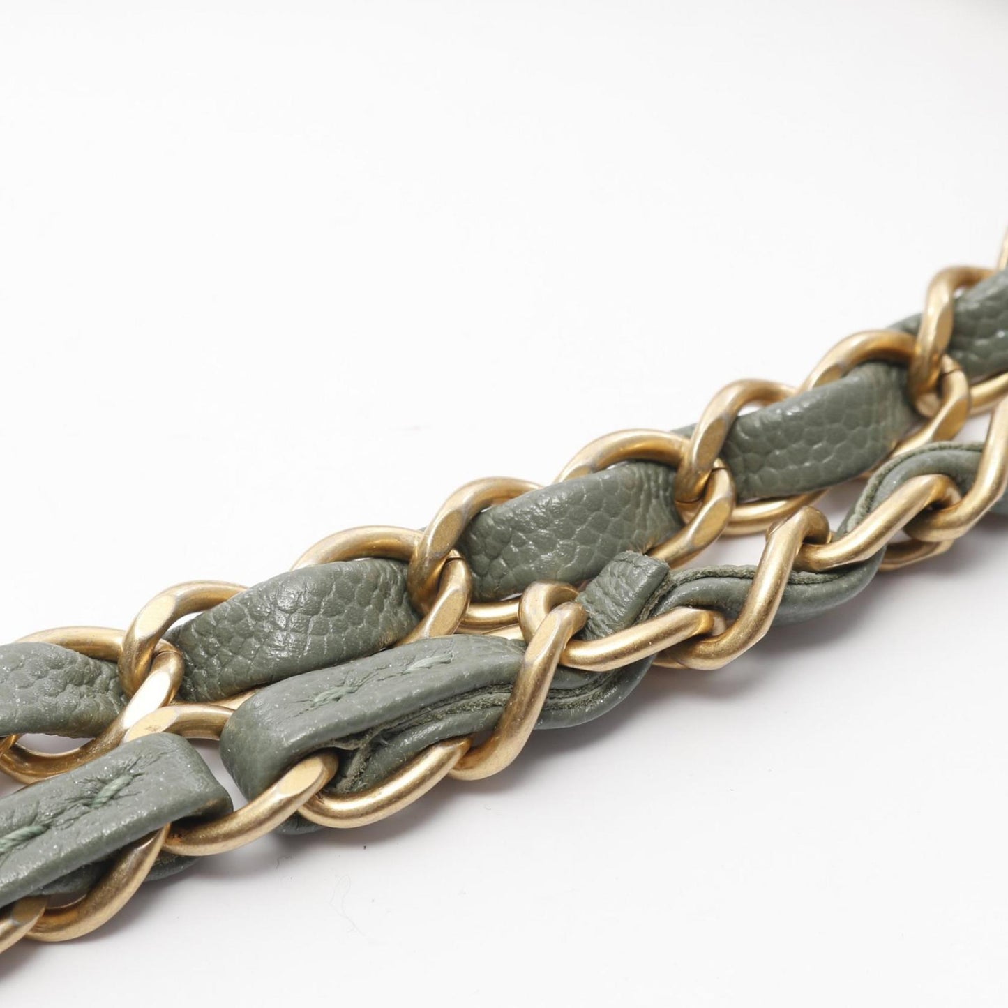 Chanel Green Leather Timeless
