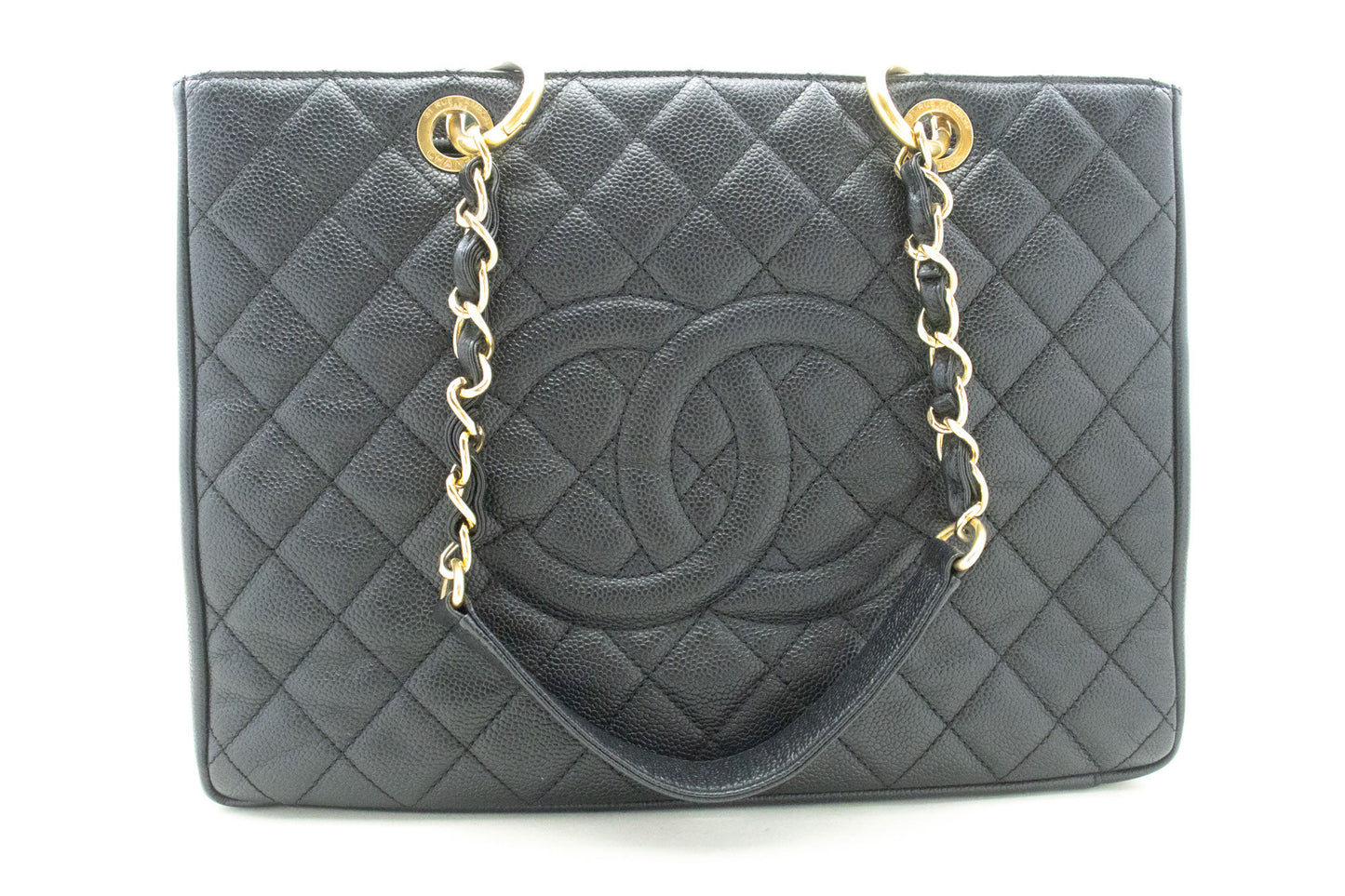 Chanel Black Leather Grand Shopping