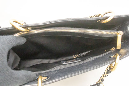 Chanel Black Leather Grand Shopping