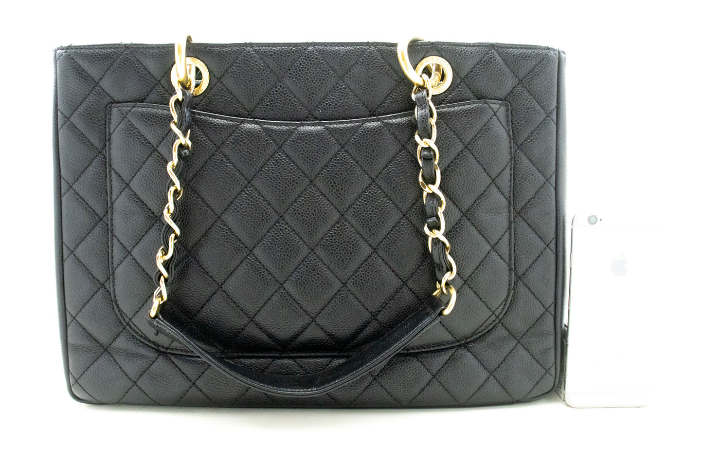 Chanel Black Leather Grand Shopping