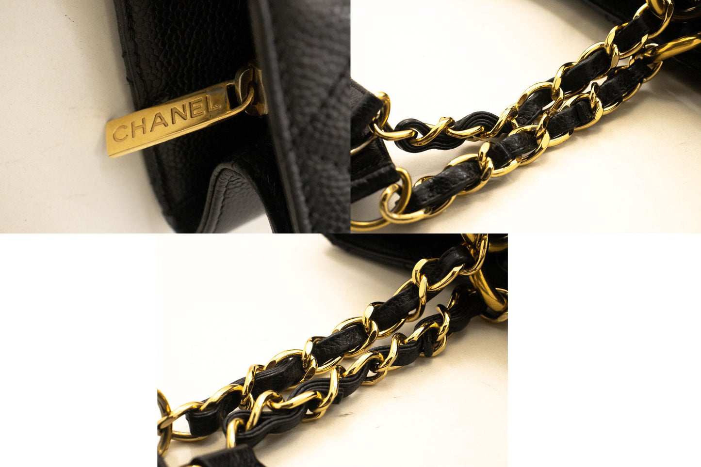 Chanel Black Leather Grand Shopping