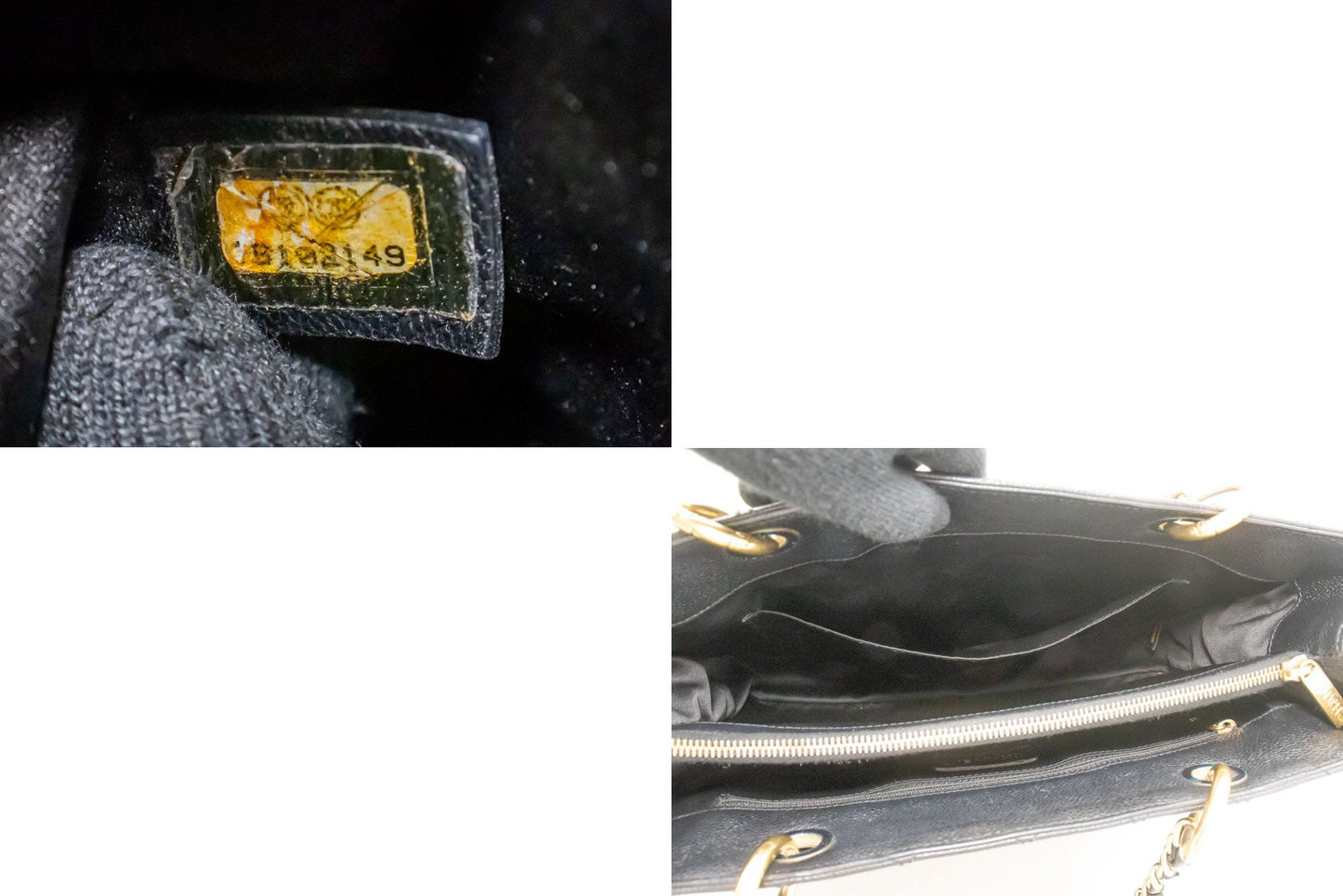Chanel Black Leather Grand Shopping