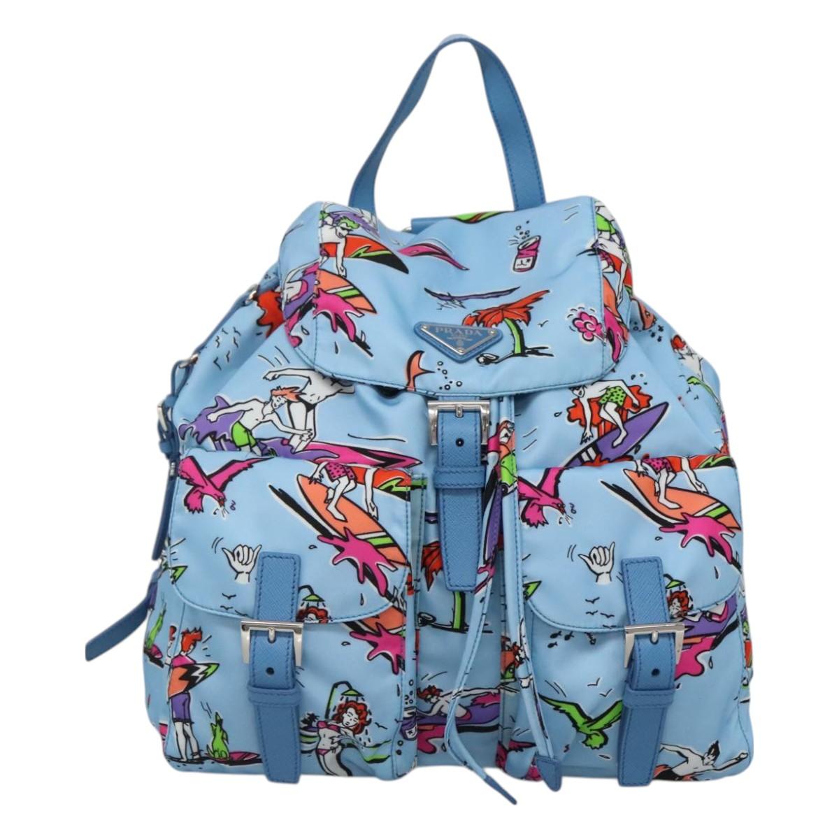Prada Blue Nylon Re-nylon