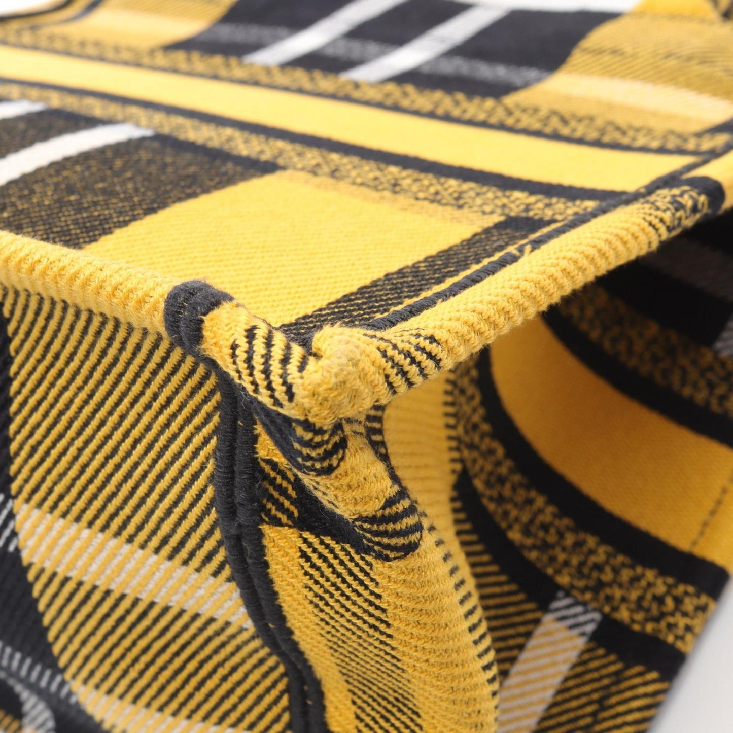 Dior Yellow Canvas Book Tote