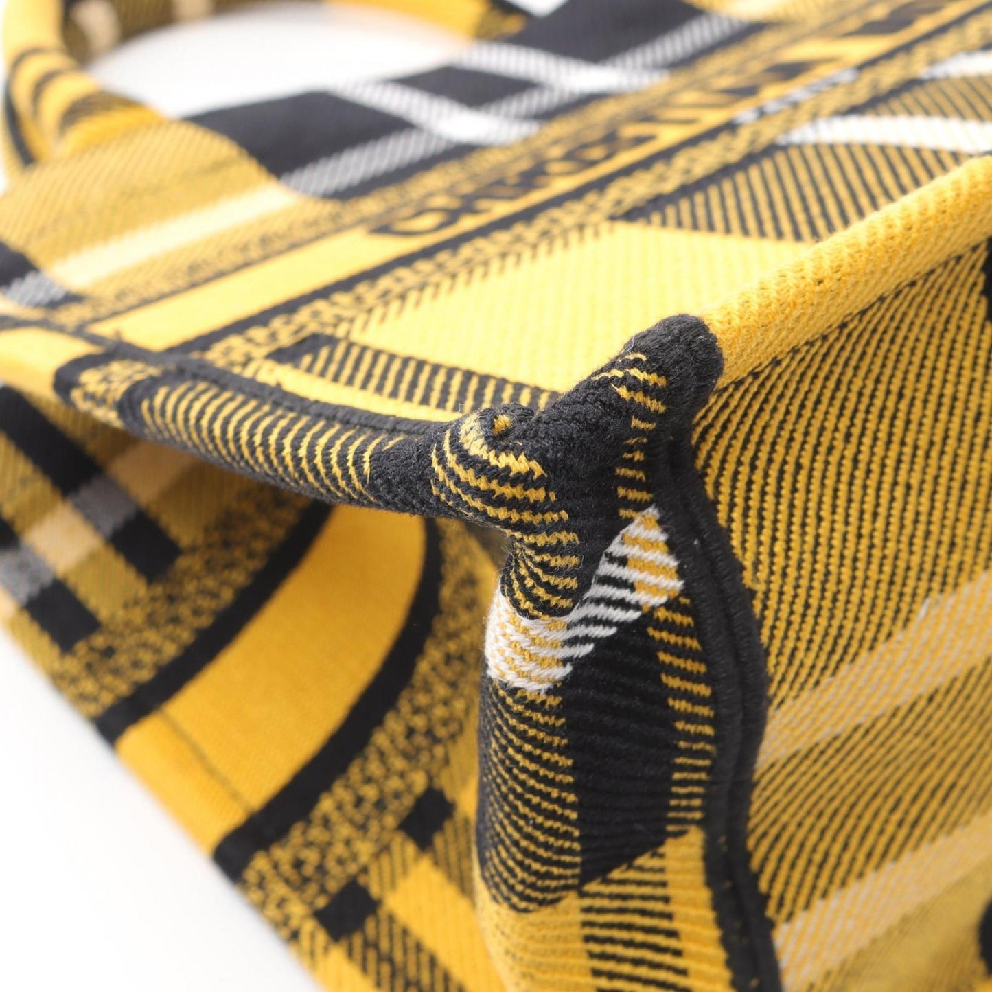 Dior Yellow Canvas Book Tote