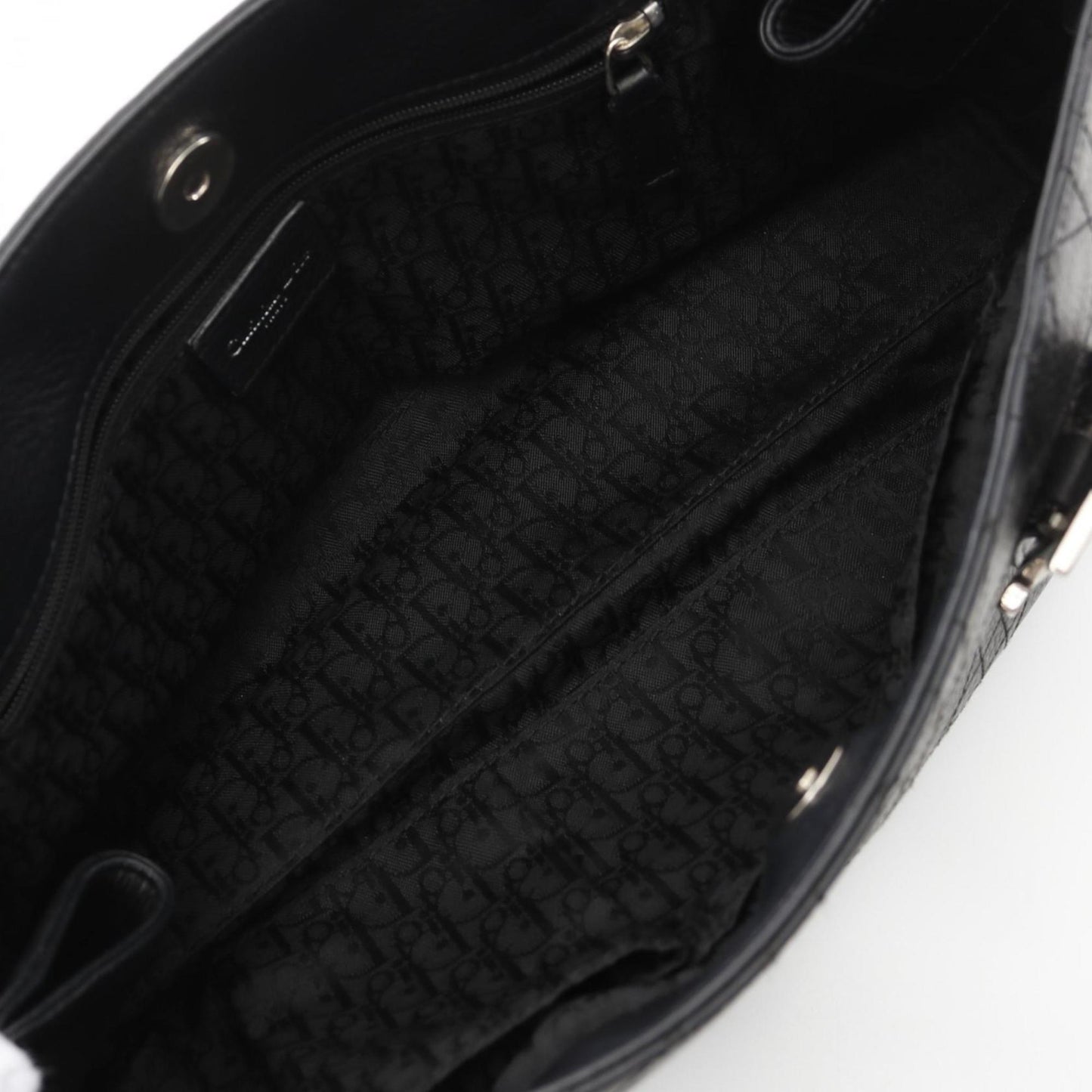 Dior Black Leather Cannage Lady