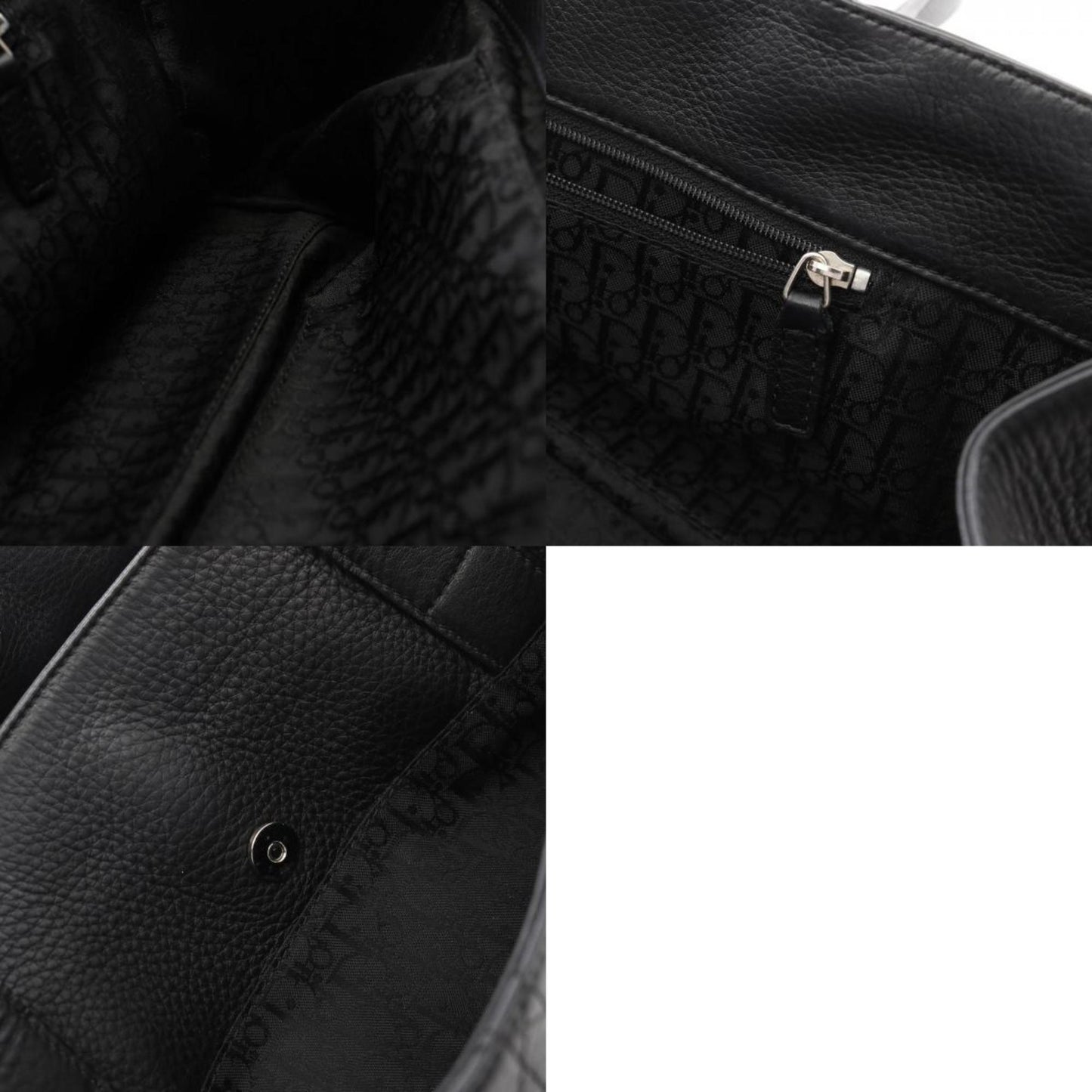 Dior Black Leather Cannage Lady