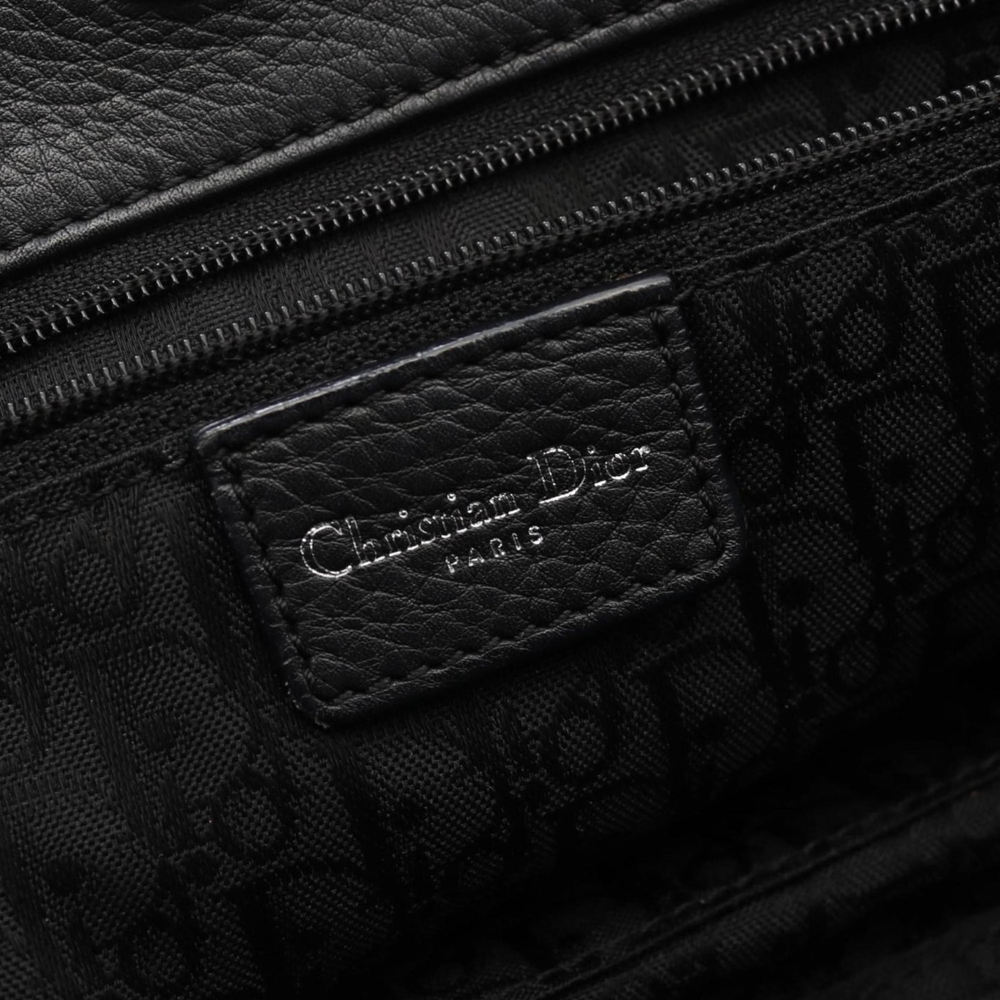 Dior Black Leather Cannage Lady