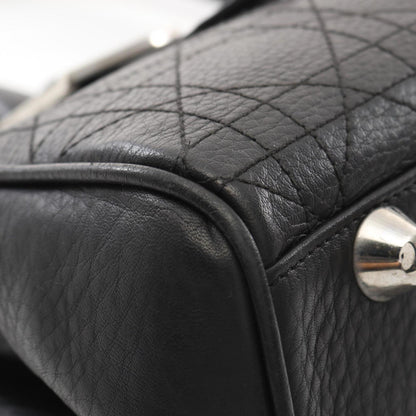 Dior Black Leather Cannage Lady