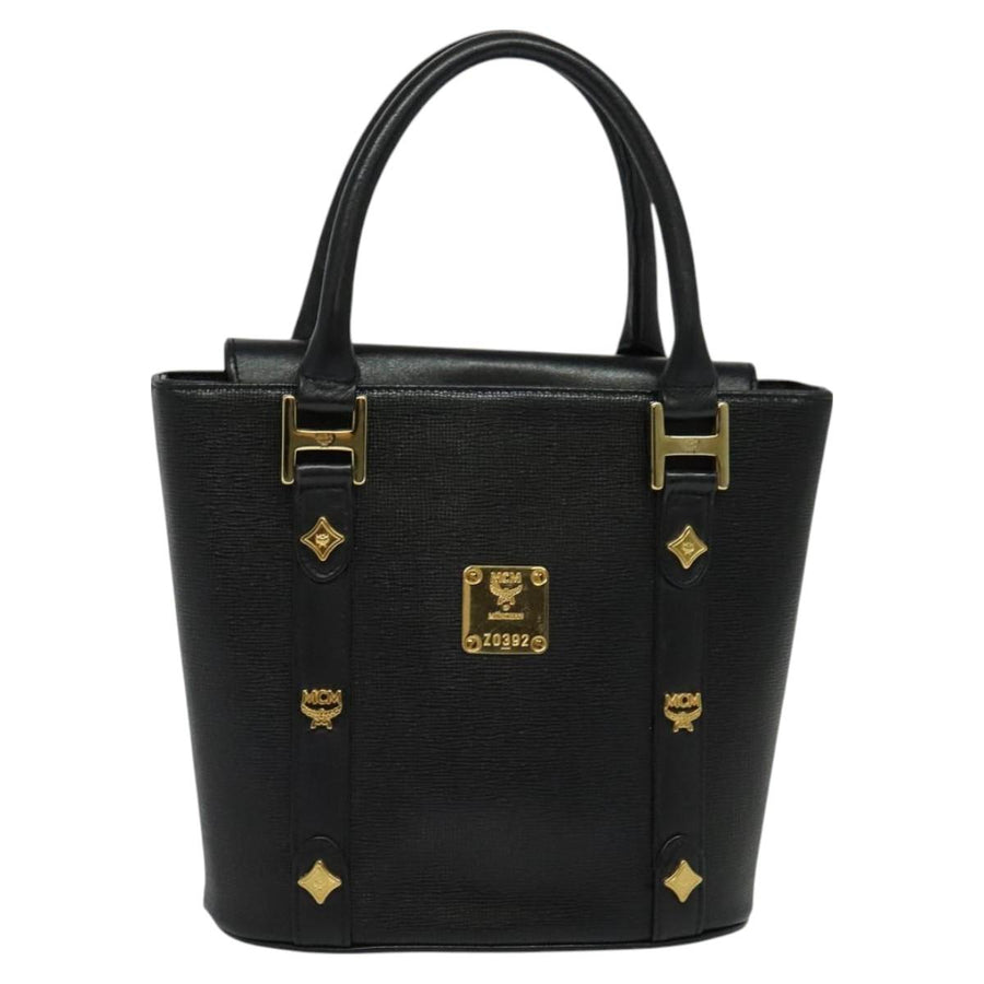 Mcm Black Leather Handbag