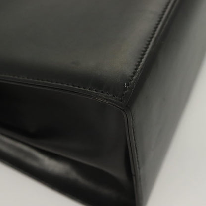 Salvatore Ferragamo Black Leather Gancini