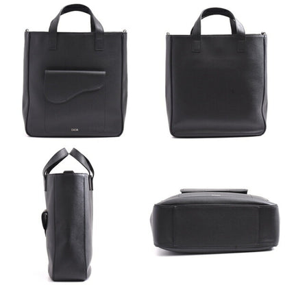 Dior Black Leather Saddle