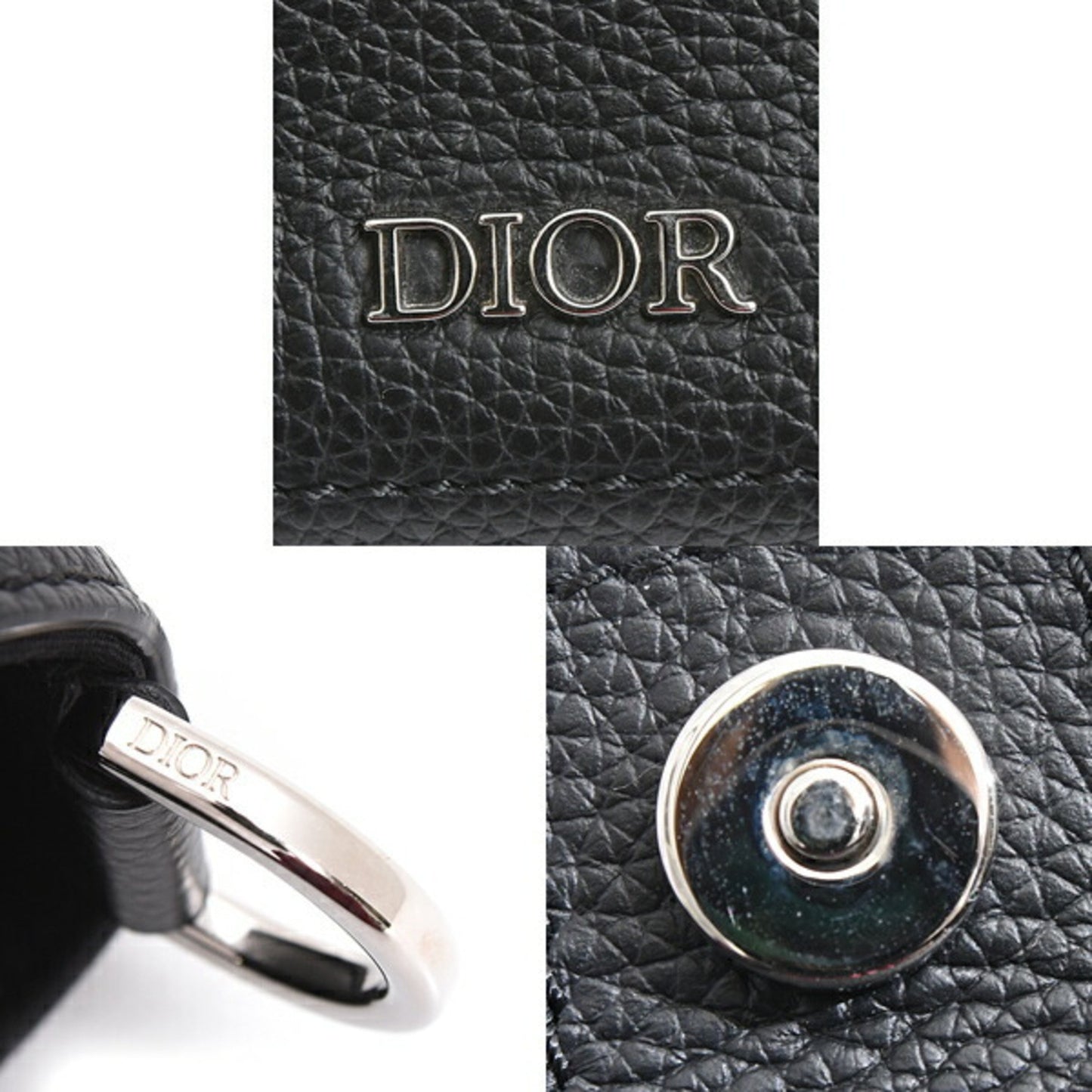 Dior Black Leather Saddle