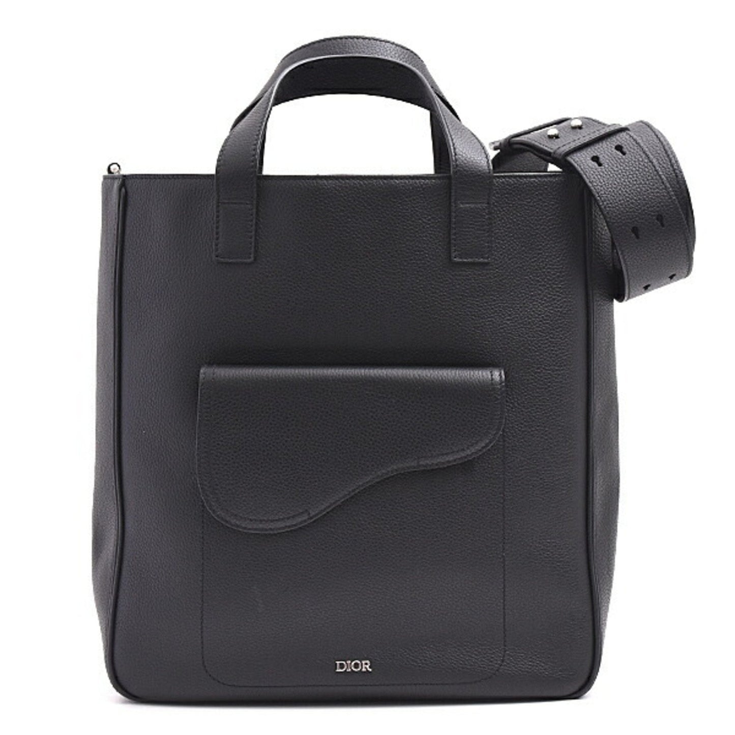 Dior Black Leather Saddle