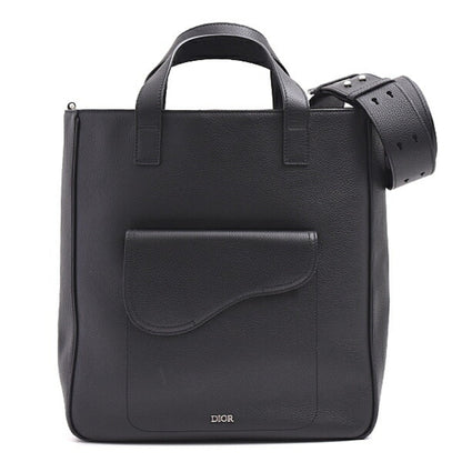 Dior Black Leather Saddle