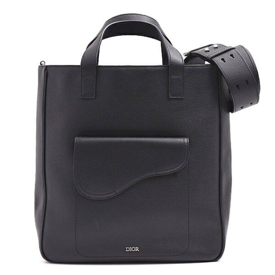 Dior Black Leather Saddle