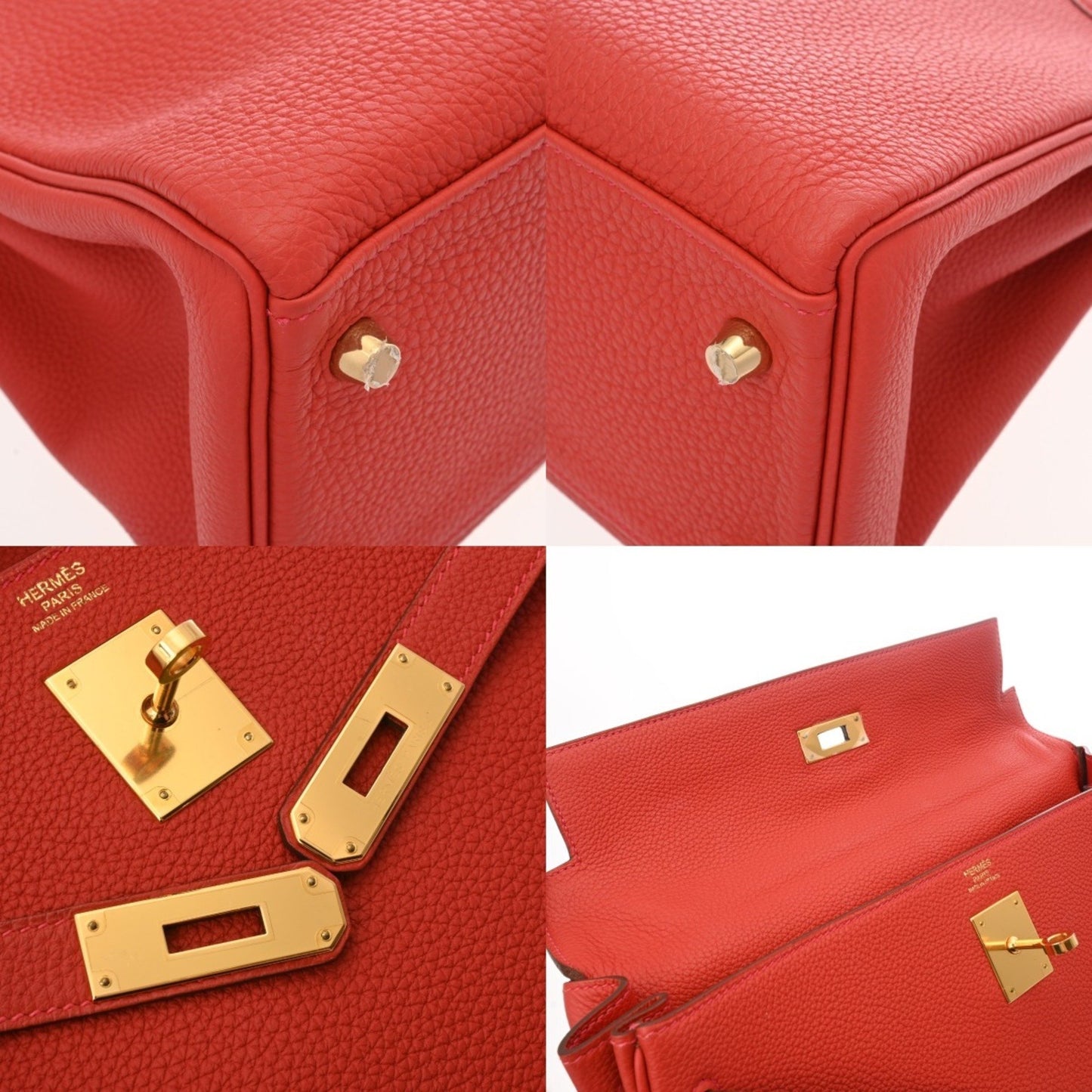 Hermès Red Leather Kelly 32