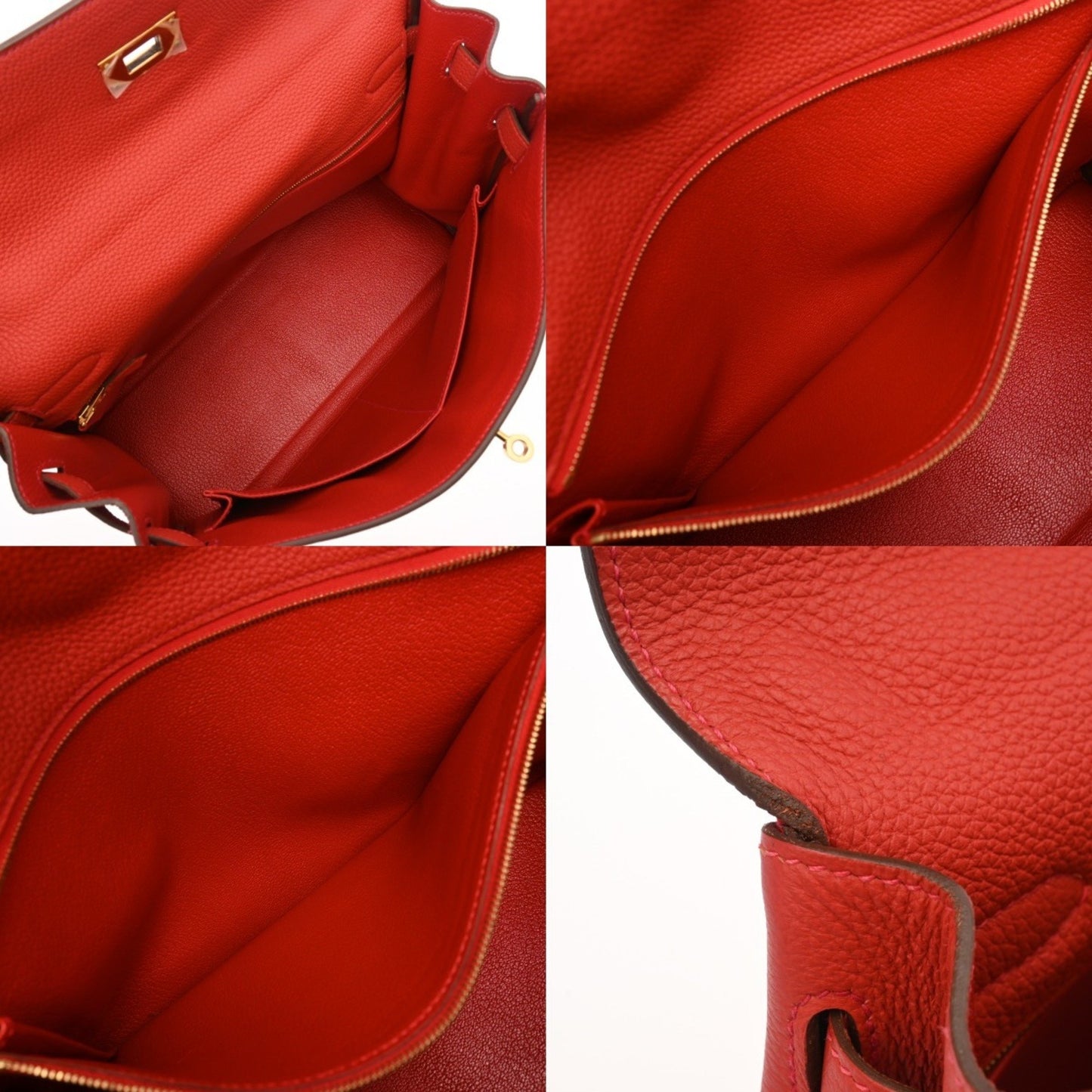 Hermès Red Leather Kelly 32