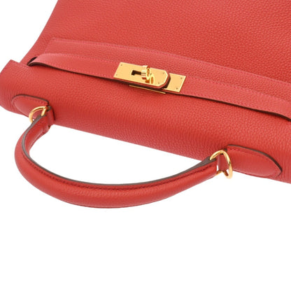 Hermès Red Leather Kelly 32