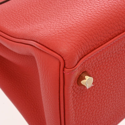 Hermès Red Leather Kelly 32